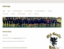 Tablet Screenshot of oldgaelicrugby.com